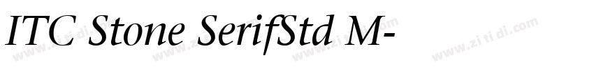 ITC Stone SerifStd M字体转换